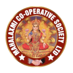 Karmalaxmi Co-Operative Society Ltd. emblem featuring goddess Lakshmi.